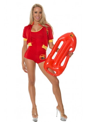 Sports Costumes - Ladies Baywatch Beach Lifeguard Uniform Fancy Dress Costume Outfits