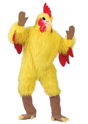 Mens Gents Adults Chicken Rooster Fancy Dress Costume