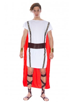 Roman Greek Costumes - Caesar Adult Roman Greek Julius Toga Costume Fancy Dress Halloween Outfit