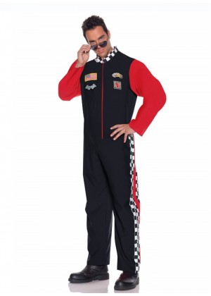 Mens Car Racer Racing Sport Driver Costume