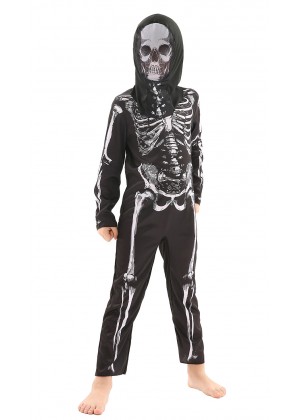 Boys skeleton Jumpsuit Costume vb4012