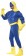 Mens Padded Chest Licensed Bananaman Costume Fancy Dress Cartoon Eric Superhero Super Hero Outfit