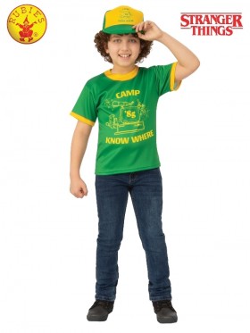 Stranger Things Dustin Camp Know Where Kids T-Shirt Costume