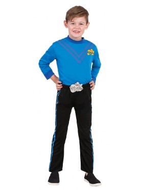 Anthony Blue The Wiggle Child Kids Book Week Party Dress Up Costume