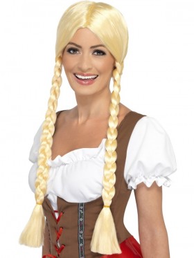 Blonde Beer Maid Schoolgirl Wigs