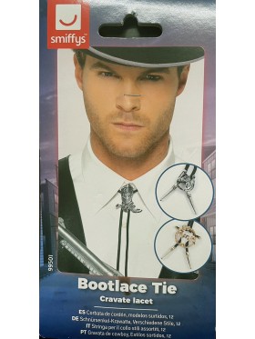 Western Cowboy Bootlace Tie Set