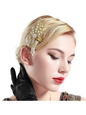 20s Flapper Feather HeadClip 