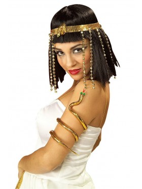 Gold Cleopatra Headband Armband Set