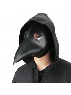 Black Steampunk Plague Doctor Mask