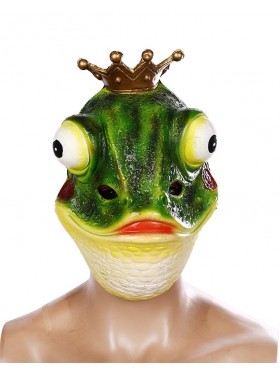 Unisex Animal Frog Prince Mask