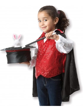 4 Pcs Kids Magician Costume Set