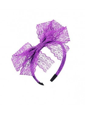 Purple 80s Party Headband