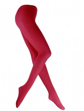 Wine Red 80s 70s Disco Opaque Womens Pantyhose Stockings Hosiery Tights 80 Denier