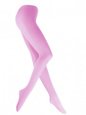 Pink 80s 70s Disco Opaque Womens Pantyhose Stockings Hosiery Tights 80 Denier