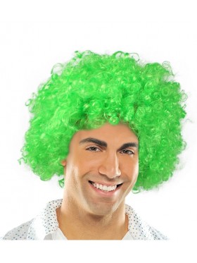 Green Funky Afro Wig