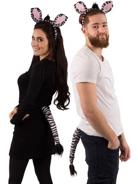Zebra Headband Tail Set Animal