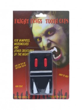 2Pc Vampire Wolf Fangs Tooth Cap Blood Tube Zombie