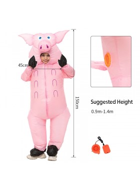 Kids Inflatable Pink Pig Halloween Costume