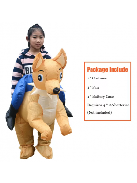 Kids Inflatable Dog Rider on Halloween Costume