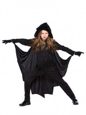 Kids Vampire Bat Cosplay Costume Jumpsuit Dracula Halloween Fancy Dress Outfit