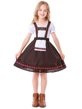 Girls Oktoberfest Beer Maid Bavarian Costume