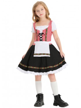 Girls Oktoberfest Beer Maid Kids Dress