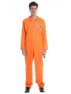 Adult Prisoner Orange Jumpsuit