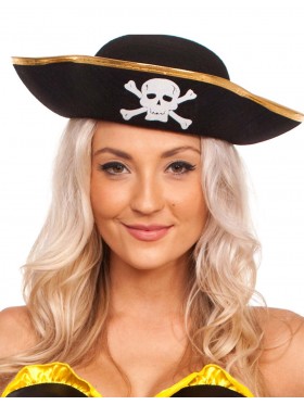 Pirate Hat Pirates Of The Caribbean Captain Jack Sparrow PRESTIGE Buccaneer Costume Accessories