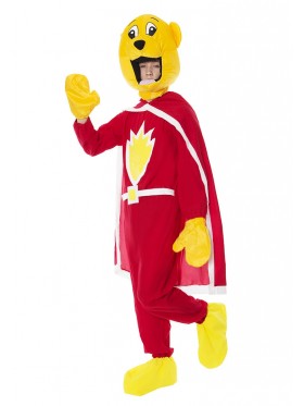 Adult Mens SuperTed Teddy Bear 80s TV Cartoon Fancy Dress Costume Outfits