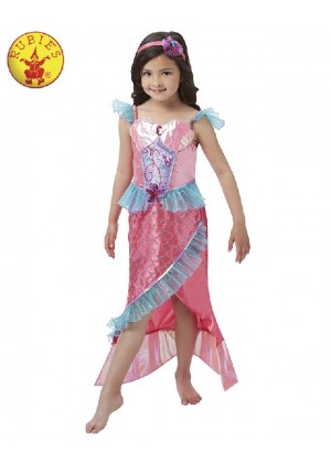 Deluxe Magical Mermaid Princess Girls Fancy Dress Kids Costume Childrens Outfit 