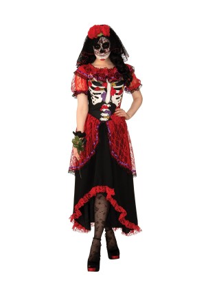 Womans Day of the Dead Costume cl700873