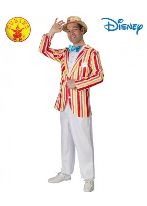 Licensed Disney Deluxe Mary Poppins Bert Holiday Fairytale Mens Costume Jolly Gentleman Victorian