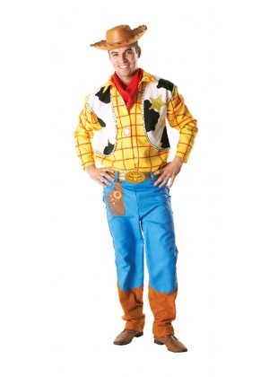 Wild West Costumes - Toy Story Woody Costume Disney Adult Mens Fancy Dress Cowboy Halloween With Wild Western Hat