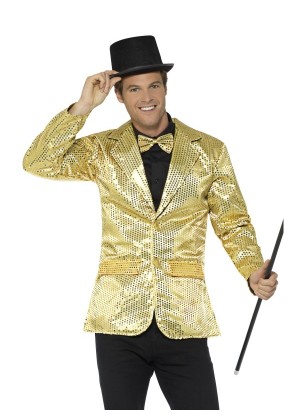 Mens Tuxedo Suit Gentleman Sequin Jacket Gold Charleston 40s Dance Coats Blazers Costume