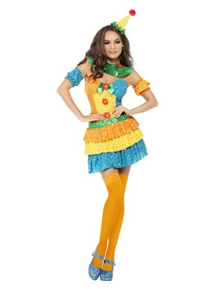 Ladies Clown Cutie Circus Costume cs24155 