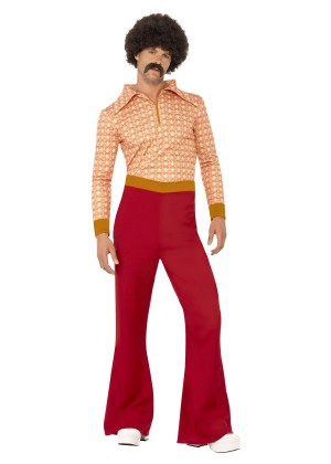 70s 1970s 1960s Authentic Guy Hippy Hippie Dance Disco Woodstock Retro Fancy Dress Up Costume