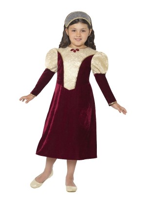 Girls Tudor Damsel Princess Costume cs44406