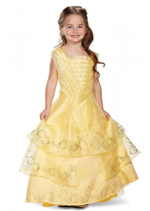 Girls Belle Ball Yellow Gown Costumede26462