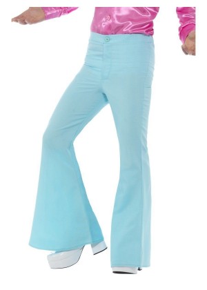 Mens Retro Groovy Flared Bell Bottom Trousers 60s 70s Hippie Hippy Costume Pants Disco Dance Trousers Saturday Night