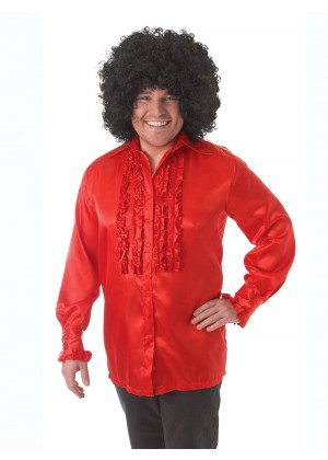Mens 60's 70's Groovy Hippie Disco Shirt Costume