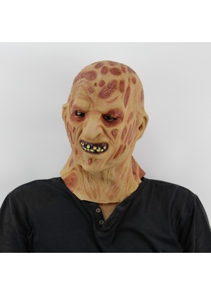 FREDDY Halloween Prank Horror Scary Movie Rubber Latex Twisty Clown Overhead Mask
