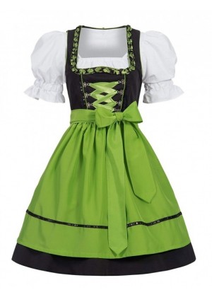 Green Ladies German Beer Maid costume ln1001g