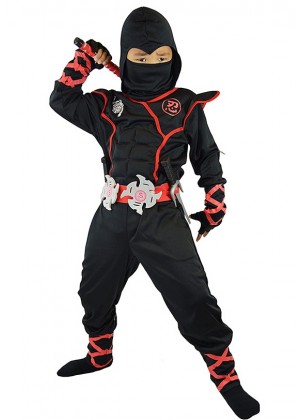Kids Black Ninja Boys Jumpsuit  lp1040