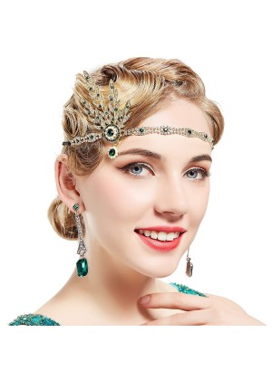 1920s Headband Vintage Bridal Great Gatsby Flapper Headpiece