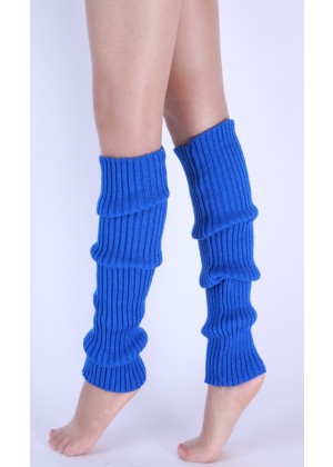 Blue Licensed Womens Pair of Party Legwarmers Knitted Dance 80s Costume Leg Warmers