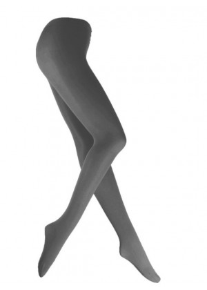 Dark Grey 80s 70s Disco Opaque Womens Pantyhose Stockings Hosiery Tights 80 Denier  tt1067-17