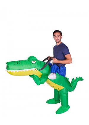Crocodile alligator carry me inflatable costume 2019