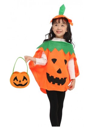 Kids Halloween Pumpkin Orange Costume tt2074