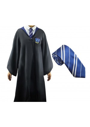 Ravenclaw Boys Girls Harry Potter Kids Robe Tie Costume Cosplay