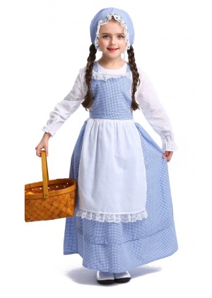 Girls Poor Victorian Maid Costume Retro Nanny Book Week Olden Days